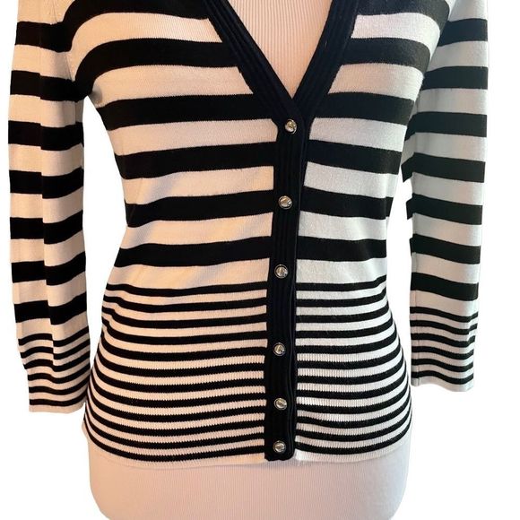 [white house black market] stripe cardigan - Picture 4 of 15
